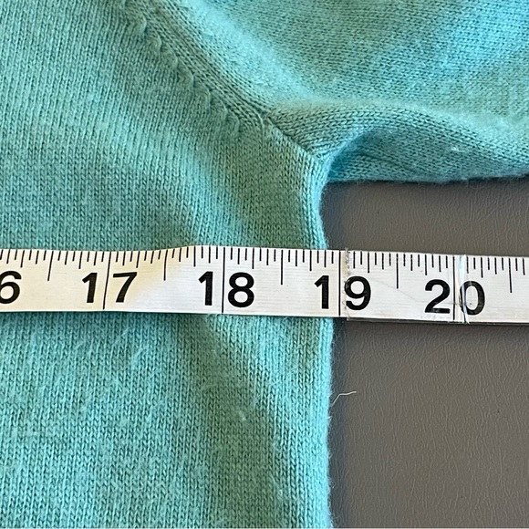Boden Wool & Cashmere Blend Sweater | Crewneck | Teal | Size 8 - Picture 10 of 11